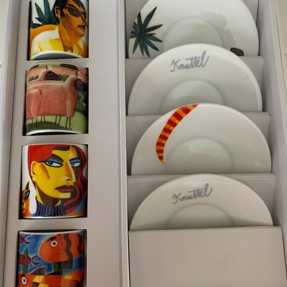 Knuttel Tipperary Crystal Cafe Collection Expresso Set - Picture 2 of 5